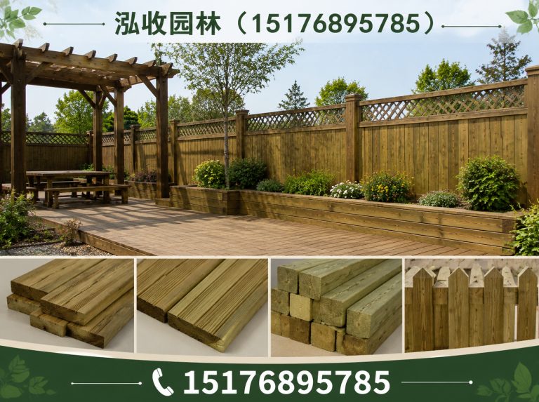 儋州京津冀防腐木工程展示图